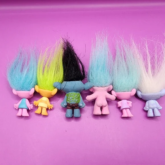 6 DreamWorks Trolls Movie 2" Figures - Picture 5 of 7